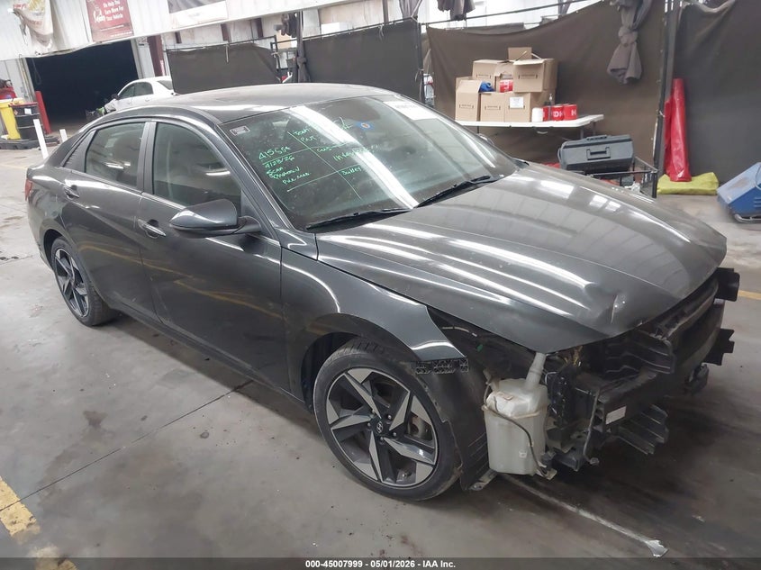 2021 Hyundai Elantra VIN 5NPLN4AG9MH022847 IAAI salvage auction — FRONT END, Salvage (Arizona), sold $3,950 on 2026-07-28 (photo 1)