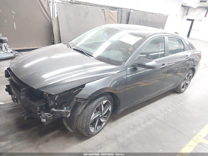 2021 Hyundai Elantra VIN 5NPLN4AG9MH022847 IAAI salvage auction — FRONT END, Salvage (Arizona), sold $3,950 on 2026-07-28 (photo 2)