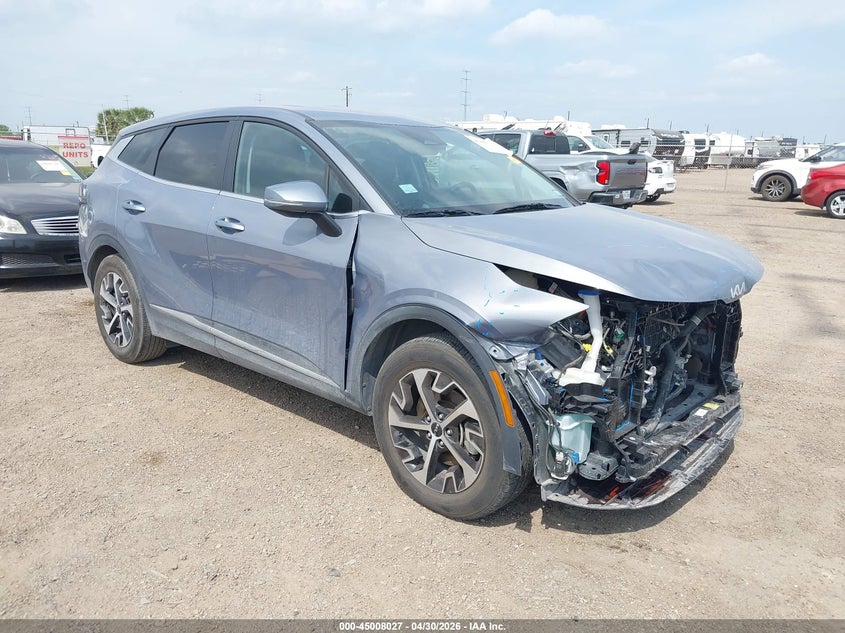 2024 Kia Sportage VIN 5XYK33DF5RG198002 IAAI salvage auction — FRONT END, Original (Texas), sold $7,950 on 2026-07-14 (photo 1)
