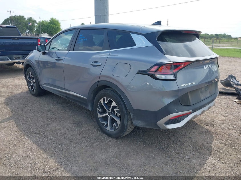2024 Kia Sportage VIN 5XYK33DF5RG198002 IAAI salvage auction — FRONT END, Original (Texas), sold $7,950 on 2026-07-14 (photo 3)