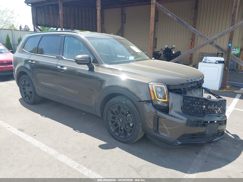 2022 Kia Telluride VIN 5XYP3DHC3NG252046 IAAI salvage auction — LEFT FRONT, Salvage (California), sold $6,000 on 2026-07-08 (photo 1)