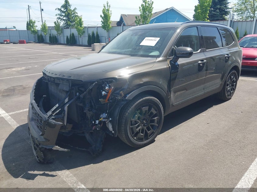 2022 Kia Telluride VIN 5XYP3DHC3NG252046 IAAI salvage auction — LEFT FRONT, Salvage (California), sold $6,000 on 2026-07-08 (photo 2)