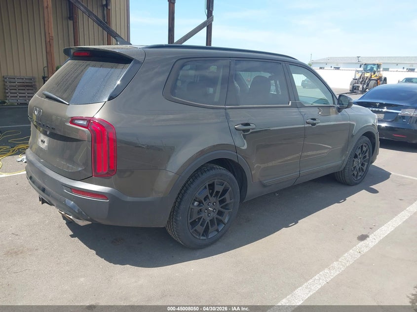 2022 Kia Telluride VIN 5XYP3DHC3NG252046 IAAI salvage auction — LEFT FRONT, Salvage (California), sold $6,000 on 2026-07-08 (photo 4)