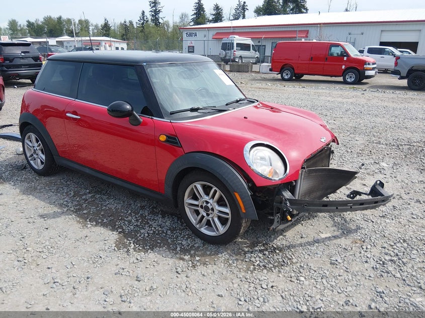 2011 Mini Cooper VIN WMWSU3C55BT183030 IAAI salvage auction — FRONT END, Bill Of Sale (Washington), sold $275 on 2026-08-12 (photo 1)