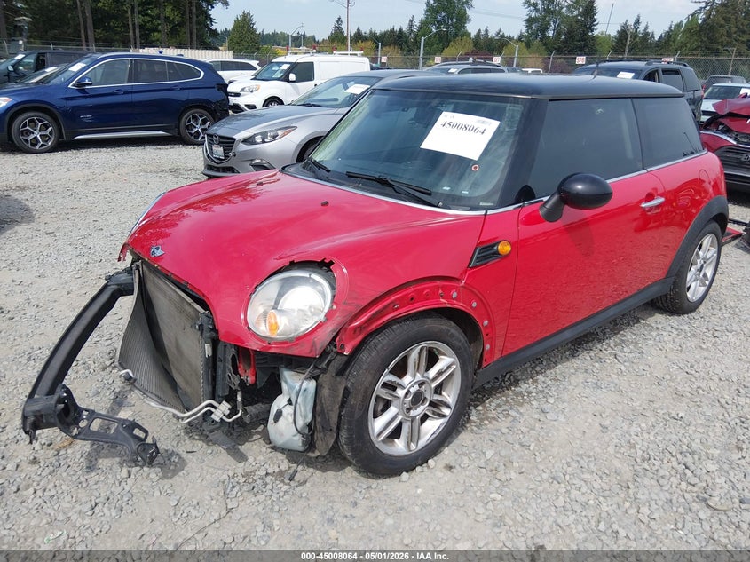 2011 Mini Cooper VIN WMWSU3C55BT183030 IAAI salvage auction — FRONT END, Bill Of Sale (Washington), sold $275 on 2026-08-12 (photo 2)
