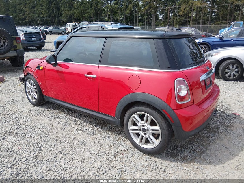 2011 Mini Cooper VIN WMWSU3C55BT183030 IAAI salvage auction — FRONT END, Bill Of Sale (Washington), sold $275 on 2026-08-12 (photo 3)