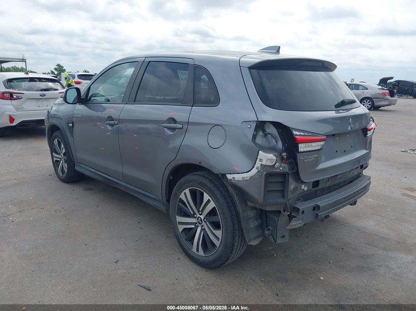 2021 Mitsubishi Outlander VIN JA4APUAU3MU029154 IAAI salvage auction — REAR END, Original (Texas), sold $3,150 on 2026-07-29 (photo 3)