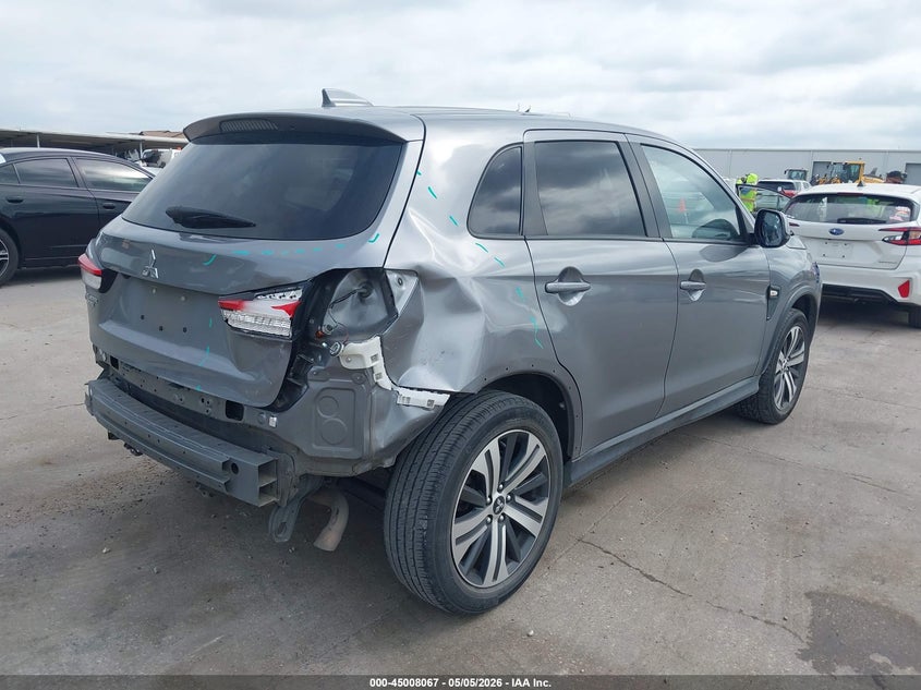 2021 Mitsubishi Outlander VIN JA4APUAU3MU029154 IAAI salvage auction — REAR END, Original (Texas), sold $3,150 on 2026-07-29 (photo 4)