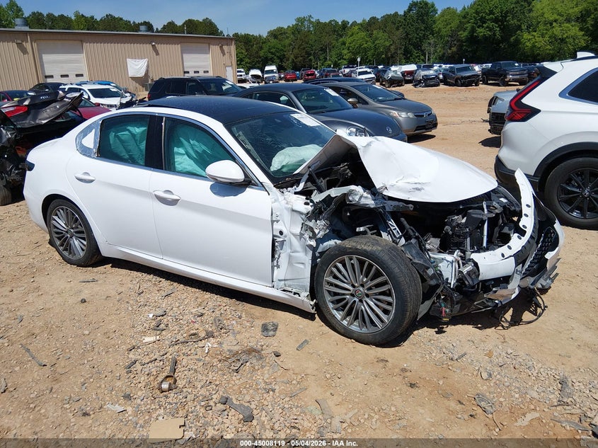 2019 Alfa romeo Giulia VIN ZARFANBN7K7606991 IAAI salvage auction — FRONT END, Salvage (North Carolina), sold $50 on 2026-07-27 (photo 1)