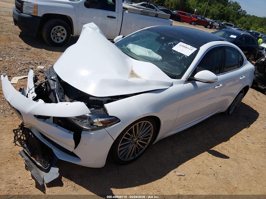 2019 Alfa romeo Giulia VIN ZARFANBN7K7606991 IAAI salvage auction — FRONT END, Salvage (North Carolina), sold $50 on 2026-07-27 (photo 2)