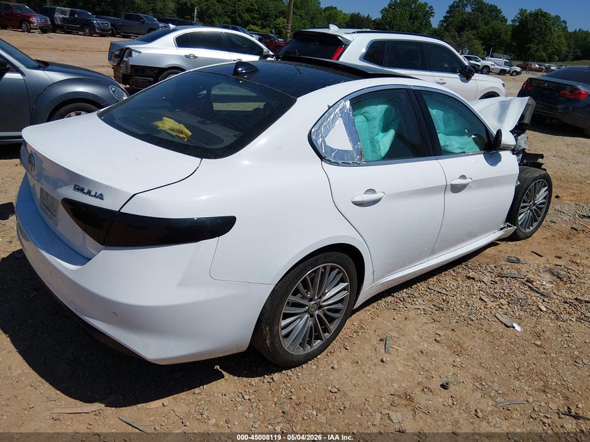 2019 Alfa romeo Giulia VIN ZARFANBN7K7606991 IAAI salvage auction — FRONT END, Salvage (North Carolina), sold $50 on 2026-07-27 (photo 4)