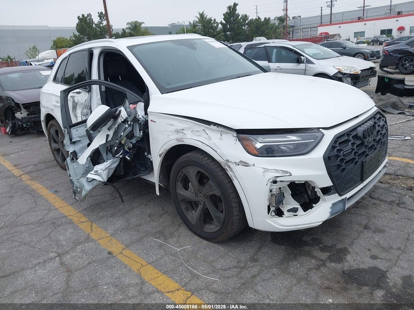 2023 Audi Q5 VIN WA1EAAFY6P2055292 IAAI salvage auction — SIDE, Salvage Title, sold $7,550 on 2026-07-14 (photo 1)