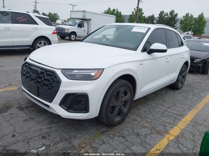 2023 Audi Q5 VIN WA1EAAFY6P2055292 IAAI salvage auction — SIDE, Salvage Title, sold $7,550 on 2026-07-14 (photo 2)