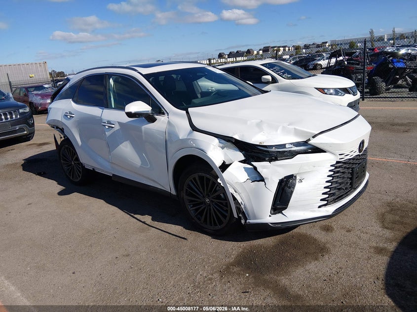 2026 Lexus Rx VIN 2T2BBMCA8TC108984 IAAI salvage auction — FRONT & REAR, Salvage (California), sold $17,550 on 2026-07-20 (photo 1)