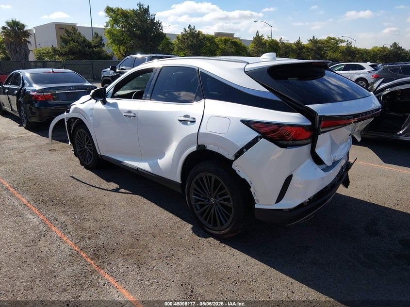 2026 Lexus Rx VIN 2T2BBMCA8TC108984 IAAI salvage auction — FRONT & REAR, Salvage (California), sold $17,550 on 2026-07-20 (photo 3)