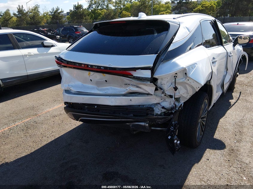 2026 Lexus Rx VIN 2T2BBMCA8TC108984 IAAI salvage auction — FRONT & REAR, Salvage (California), sold $17,550 on 2026-07-20 (photo 6)