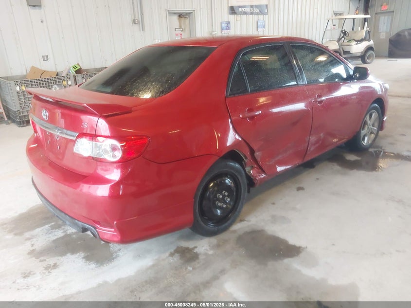 2013 Toyota Corolla VIN 5YFBU4EE9DP101901 IAAI salvage auction — RIGHT REAR, Original (Texas), sold $1,775 on 2026-07-14 (photo 4)