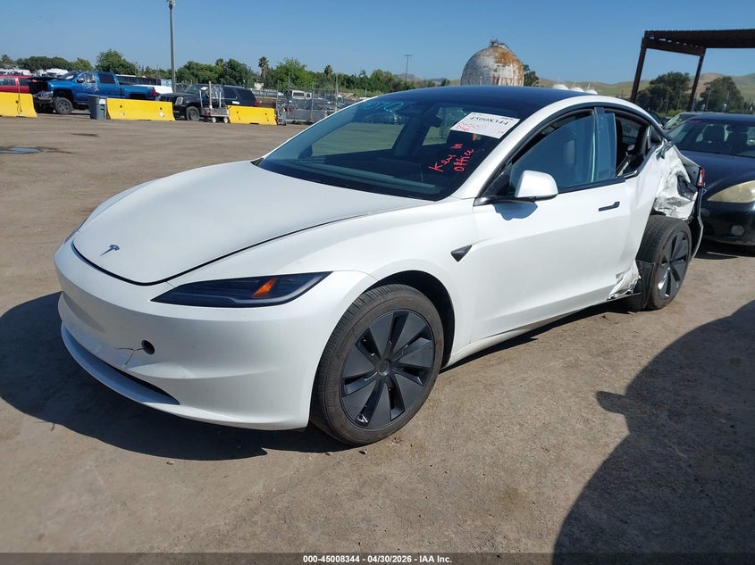 2025 Tesla Model 3 VIN 5YJ3E1EA8SF041485 IAAI salvage auction — REAR END, Salvage (California), sold $4,950 on 2026-07-30 (photo 2)