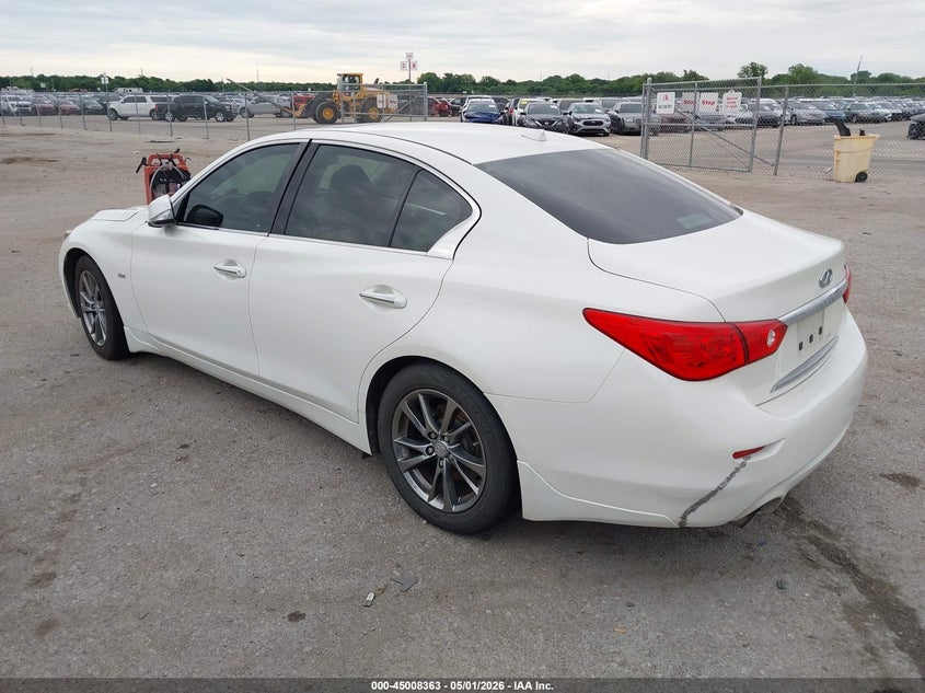 2017 Infiniti Q50 VIN JN1EV7AP5HM740324 IAAI salvage auction — WATER/FLOOD, Salvage (Texas), sold $2,550 on 2026-07-21 (photo 3)