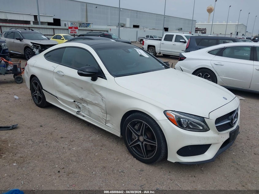 2017 Mercedes-benz C-klasse VIN WDDWJ4KB1HF444774 IAAI salvage auction — SIDE, Salvage (Texas), sold $6,200 on 2026-08-05 (photo 1)