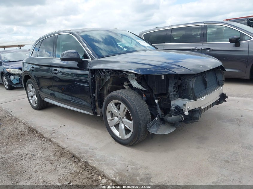 2018 Audi Q5 VIN WA1BNAFY6J2075363 IAAI salvage auction — RIGHT FRONT, Original (Texas), sold $7,400 on 2026-07-30 (photo 1)
