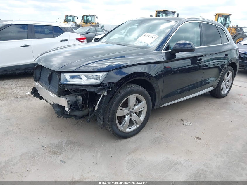 2018 Audi Q5 VIN WA1BNAFY6J2075363 IAAI salvage auction — RIGHT FRONT, Original (Texas), sold $7,400 on 2026-07-30 (photo 2)
