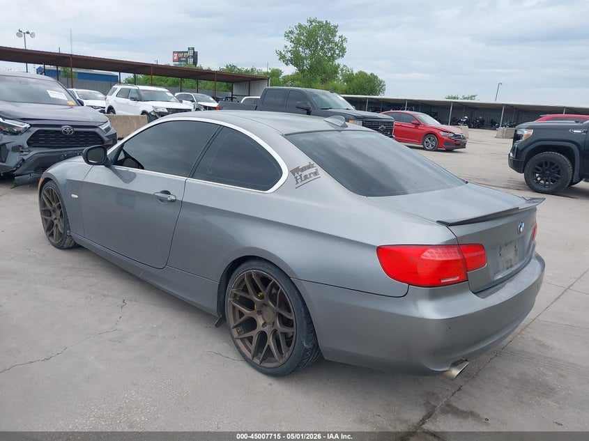 2012 BMW 3er VIN WBAKE3C57CE769523 IAAI salvage auction — RIGHT SIDE, Original (Texas), sold $1,400 on 2026-07-08 (photo 3)