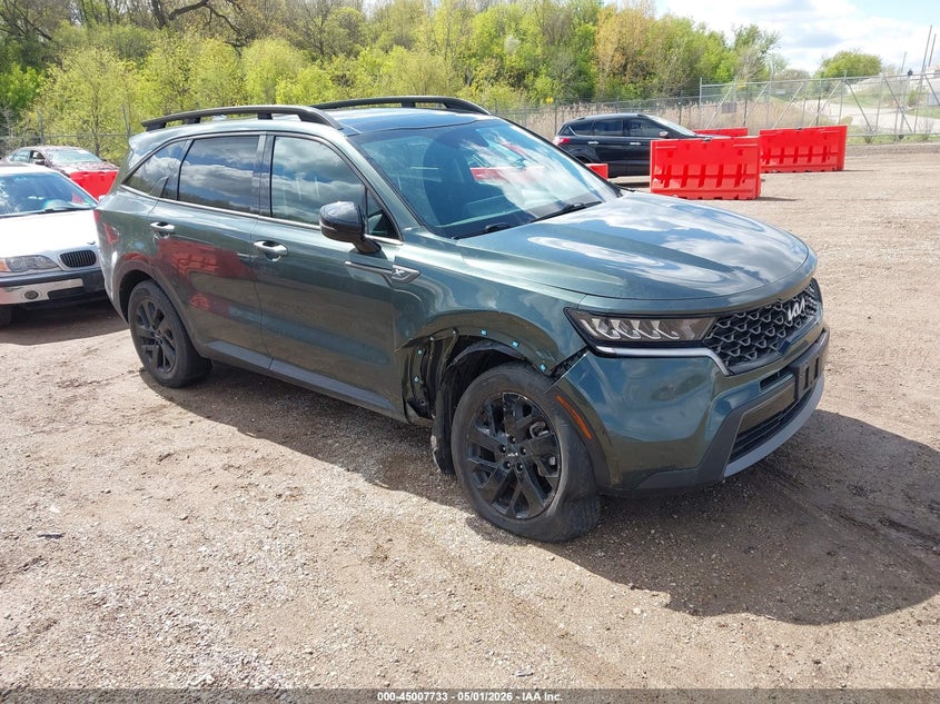 2023 Kia Sorento VIN 5XYRLDLC5PG235638 IAAI salvage auction — RIGHT FRONT, Salvage (Illinois), sold $6,675 on 2026-07-15 (photo 1)