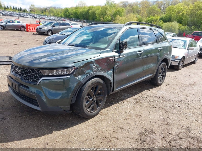 2023 Kia Sorento VIN 5XYRLDLC5PG235638 IAAI salvage auction — RIGHT FRONT, Salvage (Illinois), sold $6,675 on 2026-07-15 (photo 2)