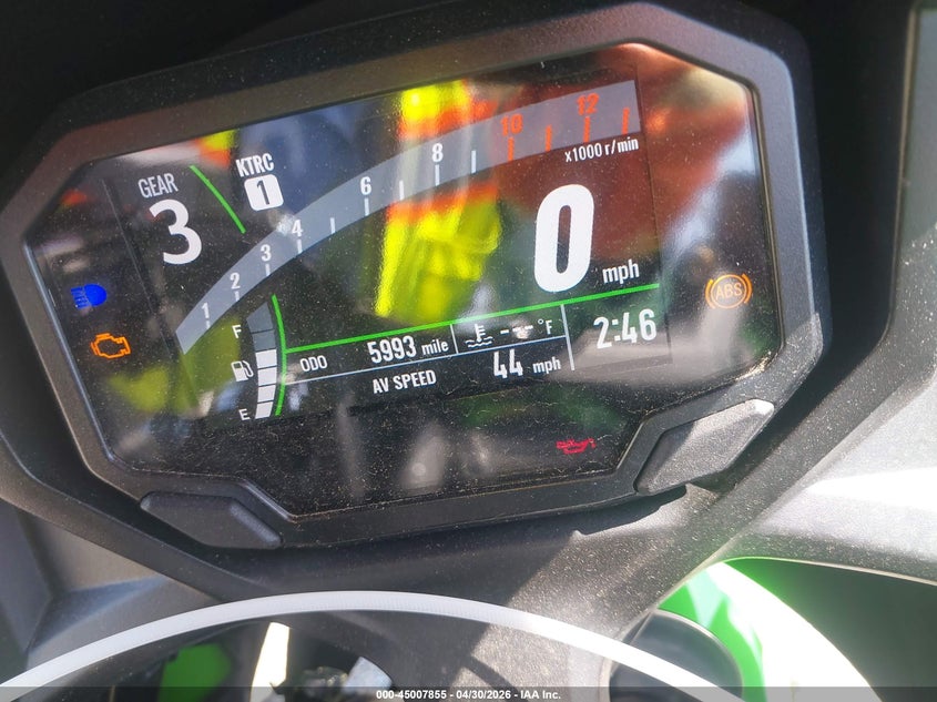 2025 Kawasaki Ninja VIN ML5EXEP13SDAF7732 IAAI salvage auction — SIDE, Salvage (California), sold $1,650 on 2026-07-28 (photo 7)