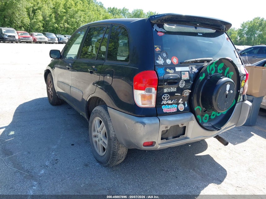2001 Toyota Rav 4 VIN JTEGH20V210003574 IAAI salvage auction — FRONT & REAR, Clear (Kansas), sold $475 on 2026-07-15 (photo 3)