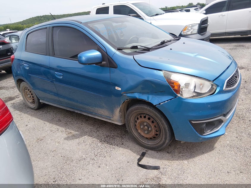 2017 Mitsubishi Mirage VIN ML32A3HJ9HH001846 IAAI salvage auction — NORMAL WEAR, Salvage (Oklahoma), sold $600 on 2026-07-28 (photo 1)