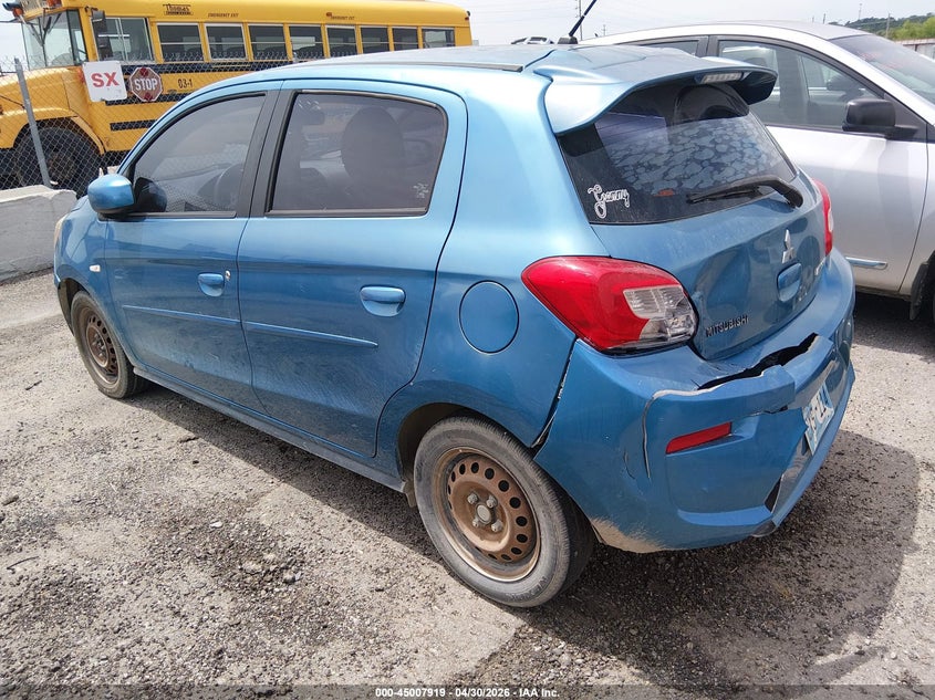 2017 Mitsubishi Mirage VIN ML32A3HJ9HH001846 IAAI salvage auction — NORMAL WEAR, Salvage (Oklahoma), sold $600 on 2026-07-28 (photo 3)