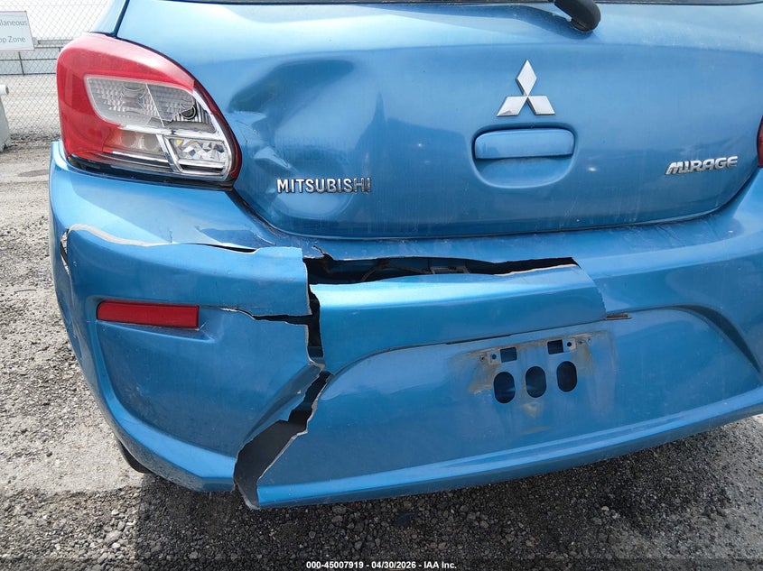 2017 Mitsubishi Mirage VIN ML32A3HJ9HH001846 IAAI salvage auction — NORMAL WEAR, Salvage (Oklahoma), sold $600 on 2026-07-28 (photo 6)