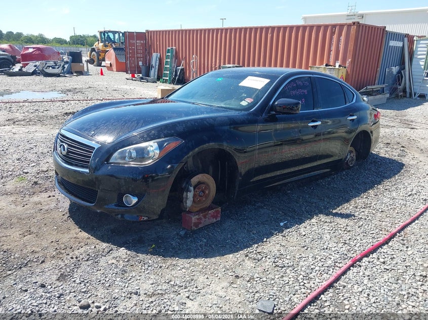 2013 Infiniti M37 VIN JN1BY1AR8DM602148 IAAI salvage auction — FRONT END, Clear (Florida), sold $750 on 2026-07-13 (photo 2)