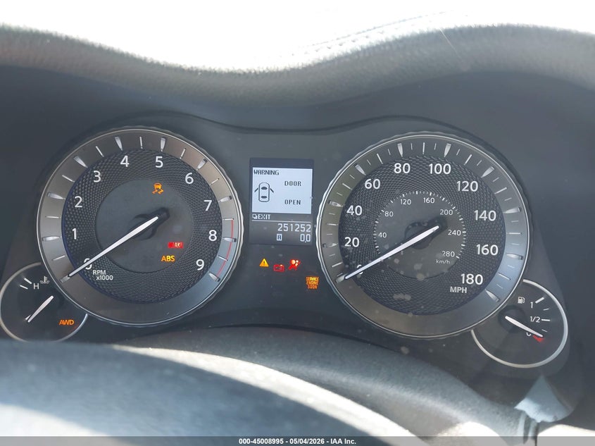2013 Infiniti M37 VIN JN1BY1AR8DM602148 IAAI salvage auction — FRONT END, Clear (Florida), sold $750 on 2026-07-13 (photo 7)