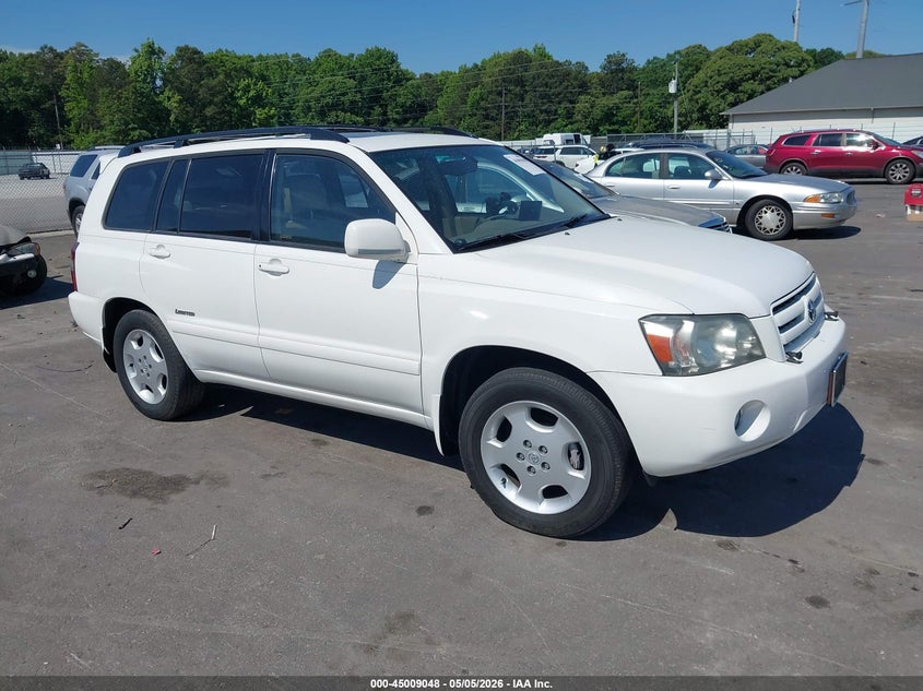 2006 Toyota Highlander VIN JTEDP21A060122295 IAAI salvage auction — FRONT END, Repossession Paperwork (Georgia), sold $325 on 2026-07-08 (photo 1)