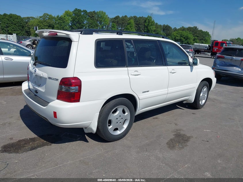 2006 Toyota Highlander VIN JTEDP21A060122295 IAAI salvage auction — FRONT END, Repossession Paperwork (Georgia), sold $325 on 2026-07-08 (photo 4)