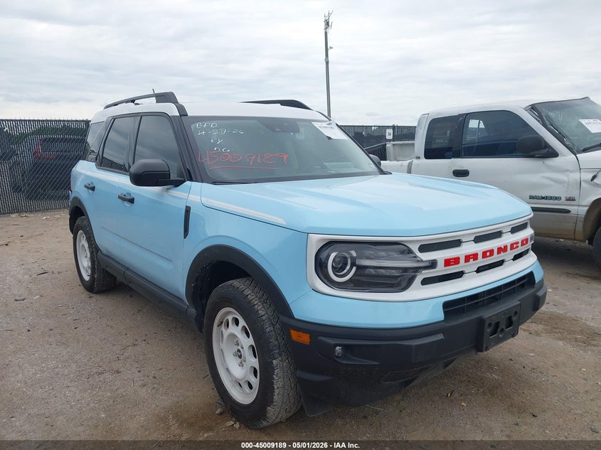 2024 Ford Bronco sport VIN 3FMCR9G63RRF01460 IAAI salvage auction — REAR END, Original (Texas), sold $10,200 on 2026-07-28 (photo 1)