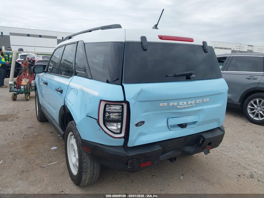 2024 Ford Bronco sport VIN 3FMCR9G63RRF01460 IAAI salvage auction — REAR END, Original (Texas), sold $10,200 on 2026-07-28 (photo 3)