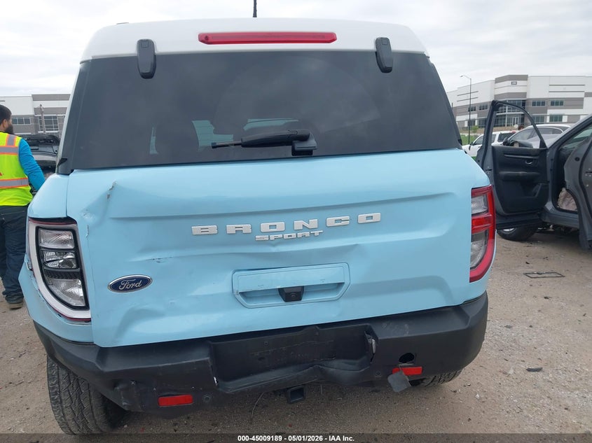 2024 Ford Bronco sport VIN 3FMCR9G63RRF01460 IAAI salvage auction — REAR END, Original (Texas), sold $10,200 on 2026-07-28 (photo 6)