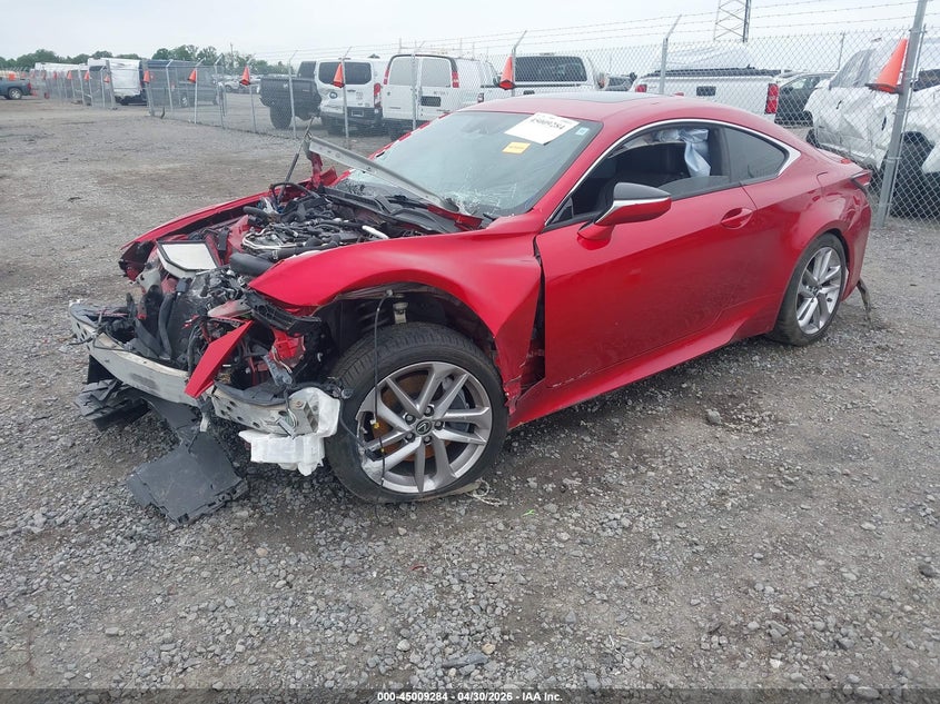 2019 Lexus Rc VIN JTHHA5BC5K5010189 IAAI salvage auction — FRONT END, Salvage (Arkansas), sold $3,000 on 2026-07-22 (photo 2)