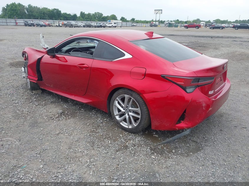 2019 Lexus Rc VIN JTHHA5BC5K5010189 IAAI salvage auction — FRONT END, Salvage (Arkansas), sold $3,000 on 2026-07-22 (photo 3)