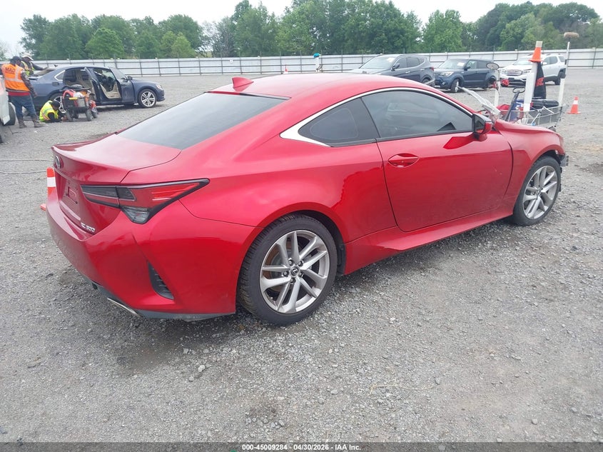 2019 Lexus Rc VIN JTHHA5BC5K5010189 IAAI salvage auction — FRONT END, Salvage (Arkansas), sold $3,000 on 2026-07-22 (photo 4)