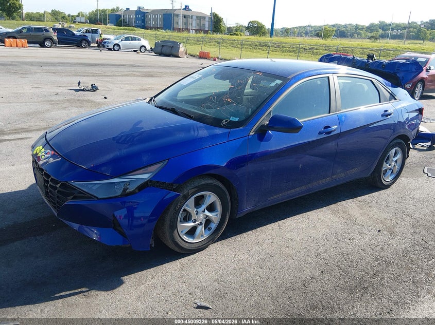 2022 Hyundai Elantra VIN KMHLL4AG8NU334862 IAAI salvage auction — REAR END, Salvage (Illinois), sold $2,650 on 2026-07-07 (photo 2)