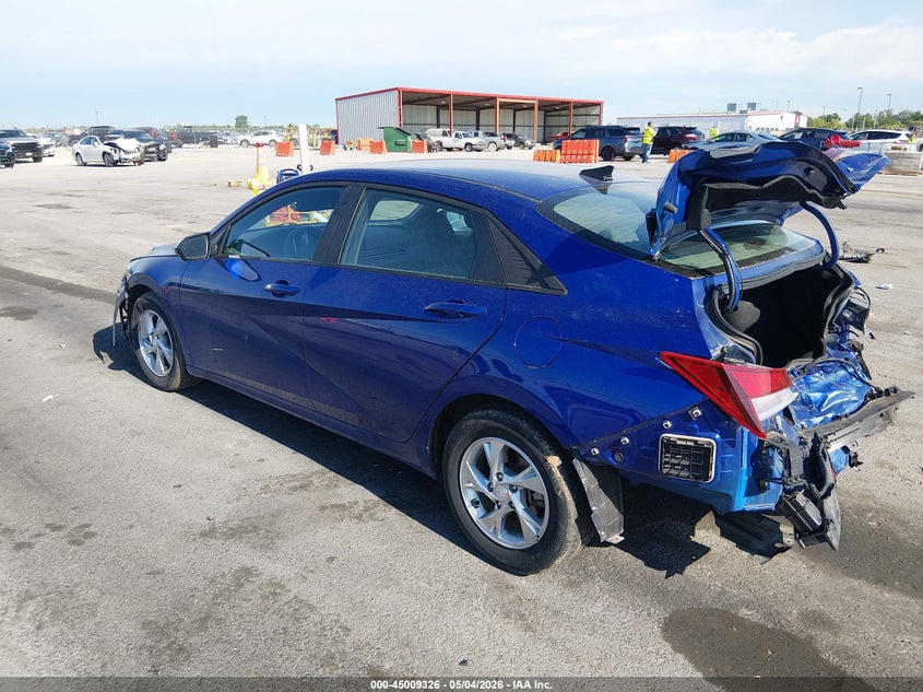 2022 Hyundai Elantra VIN KMHLL4AG8NU334862 IAAI salvage auction — REAR END, Salvage (Illinois), sold $2,650 on 2026-07-07 (photo 3)