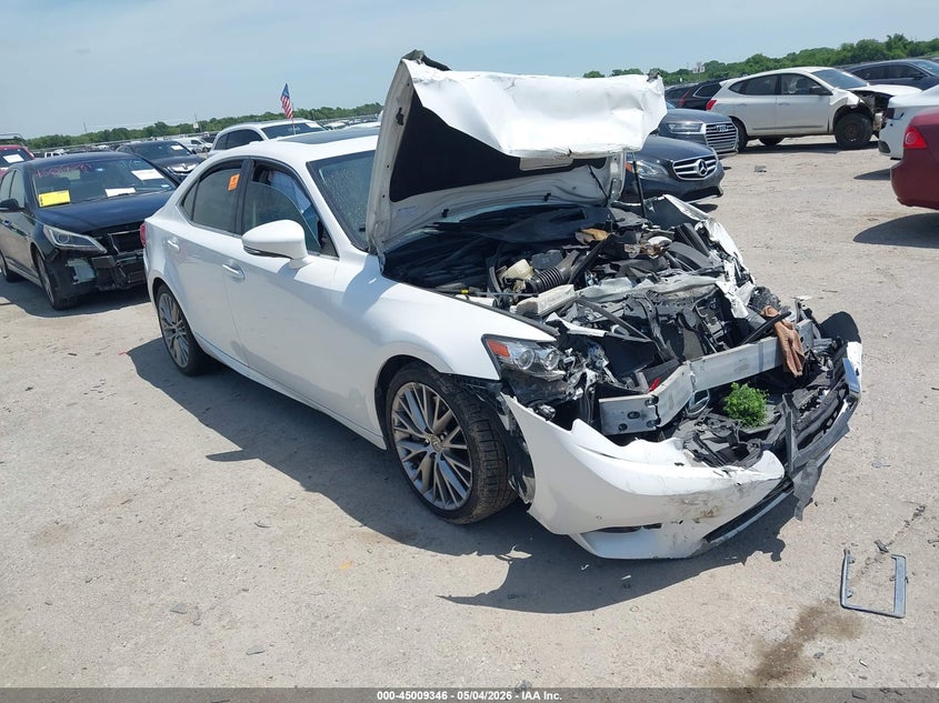 2016 Lexus Is VIN JTHBA1D26G5018859 IAAI salvage auction — BIO HAZARD, Salvage (Texas), sold $1,200 on 2026-07-07 (photo 1)