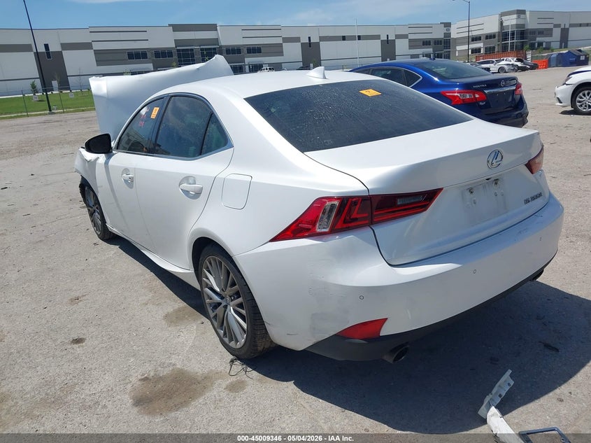 2016 Lexus Is VIN JTHBA1D26G5018859 IAAI salvage auction — BIO HAZARD, Salvage (Texas), sold $1,200 on 2026-07-07 (photo 3)