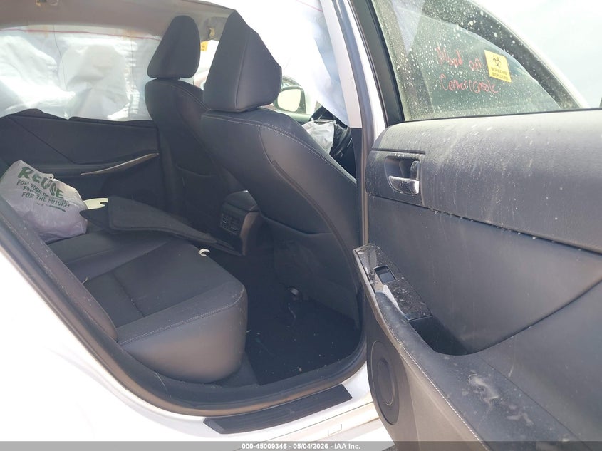2016 Lexus Is VIN JTHBA1D26G5018859 IAAI salvage auction — BIO HAZARD, Salvage (Texas), sold $1,200 on 2026-07-07 (photo 8)