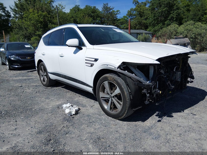 2022 Genesis Gv80 VIN KMUHCESC6NU076009 IAAI salvage auction — FRONT END, Salvage (South Carolina), sold $15,650 on 2026-07-07 (photo 1)
